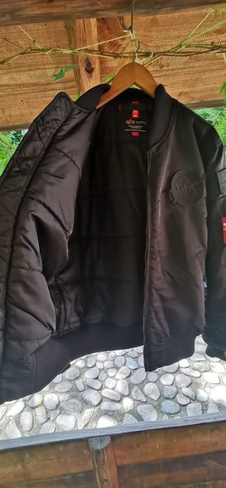 GEACA Bomber Alpha industries NASA MA-1 Black Stealth Edition* Pilot