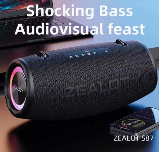 Мощная колонка Zealot S87 - 80 W / Вт - JBL Boombox, W-king