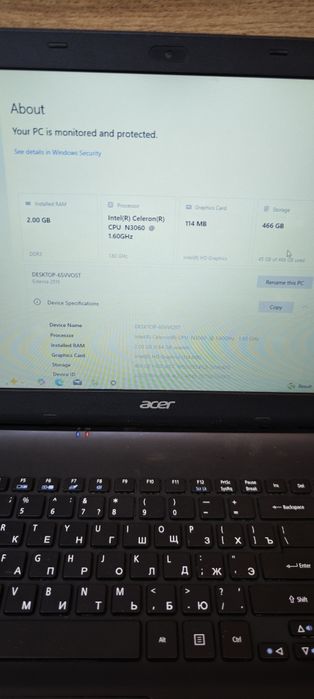 Aser celeron n 3060