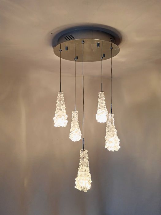 Lustra candelabru MASSIVE, Mid-Century Postmodern, vintage