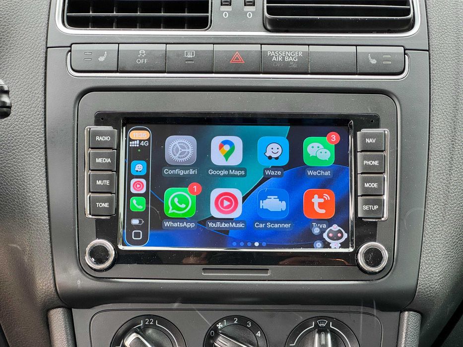 4GB Carplay VW Tiguan Touran T5 Polo Seat Leon Skoda Fabia 2 Navigatie