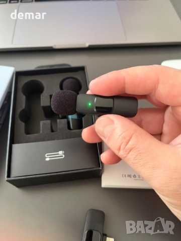 Безжичен микрофон ASILEX за iPhone, мини микрофон - 2 бр.