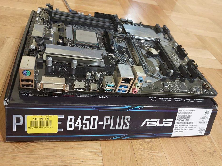 AMD Ryzen 5 1600X + Asus Prime B450-Plus