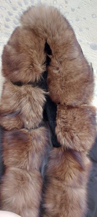 Женская парка черная