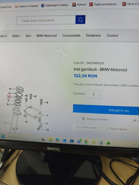 Simerig furca sí aparator praf furca Bmw R1200Gs