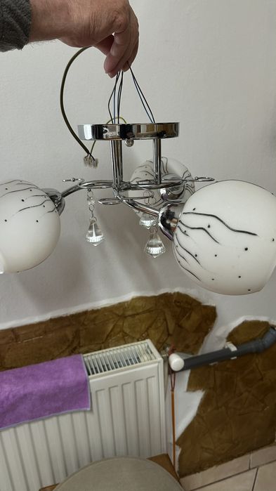 Candelabru din sticla