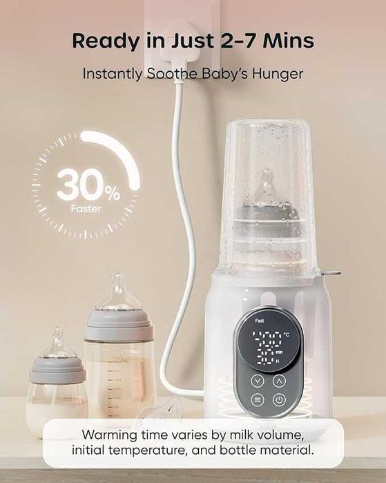 Nuliie Нагревател за мляко и стерилизатор 6в1 с LED дисплей НОВ