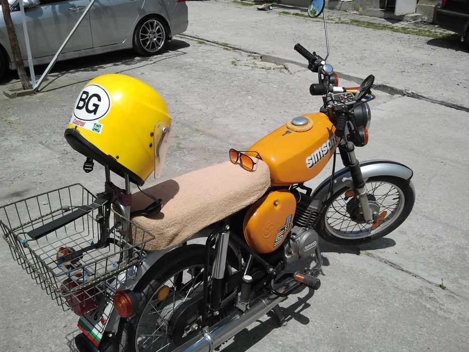 Продавам мотопед Simson S 51B, оригинал-1986 г.само за ценители