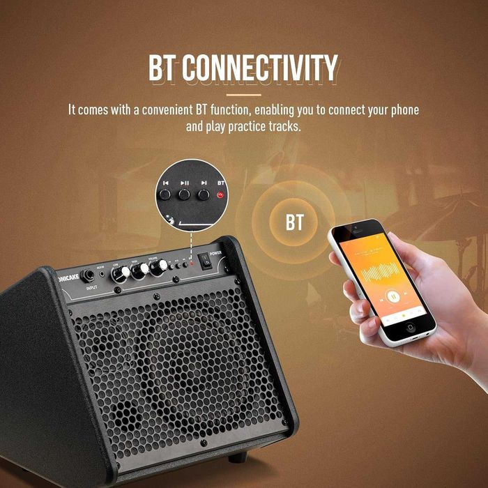 SONICAKE усилвател за електронни барабани 20W, преносим, Bluetooth