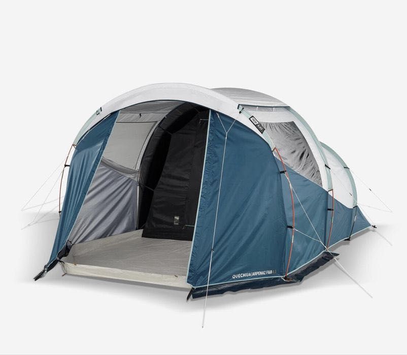 Палатка с рейки за къмпинг arpenaz 4.1 f&b, 1 спално, 4-местна