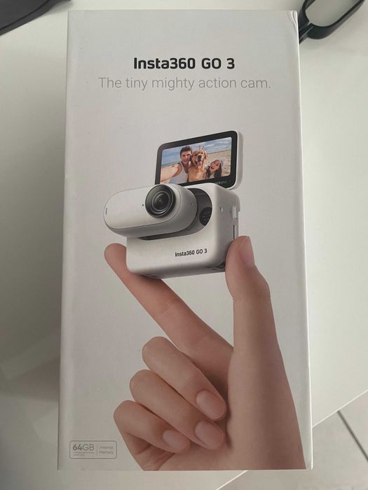 Camera video Insta360 GO3, 64GB, Waterproof, Alb