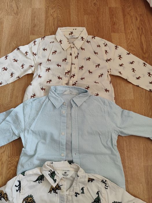 Cămăși subțiri de vară hm mărime 6/7 ani