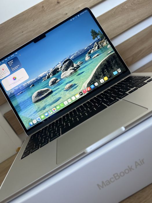 MacBook Air M2 (2022) • Ca NOU (1 Ciclu Baterie) • Full Box • Garanție Apple