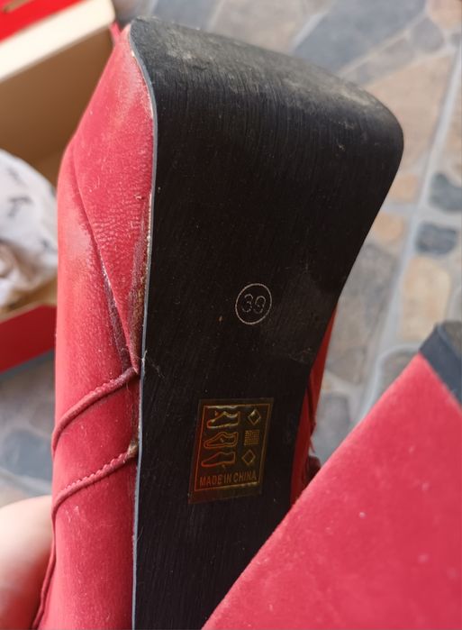 Botine dama catifea
