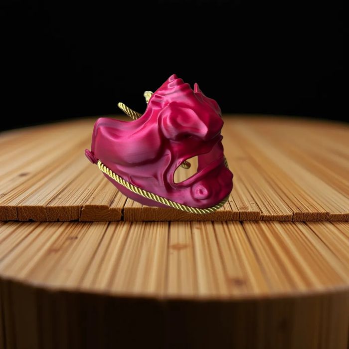 Японска самурай маска Менпо menpo mask mempo