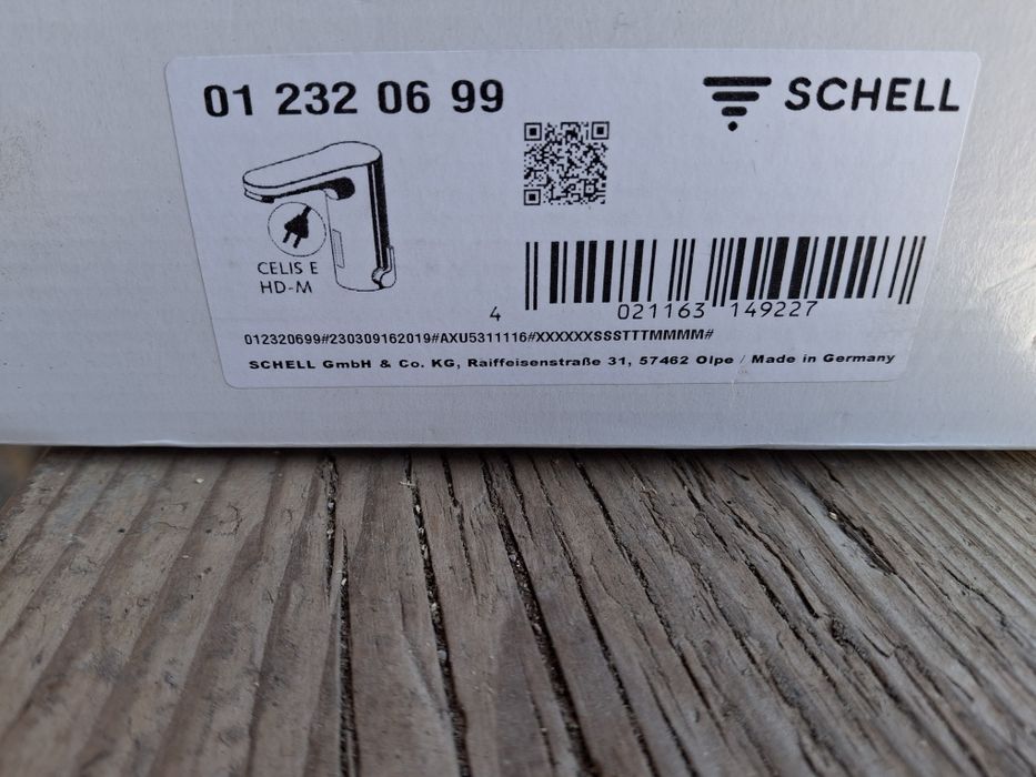 Baterie lavoar cu senzor  electronic Schell Celis  alimentare l