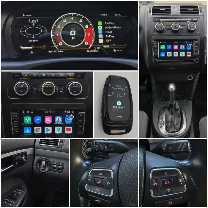 Vand/Schimb/Rate VW Touran 2013 Match automat inmatriculat RO KeyLess, Virtual Cockpit, Android, camera, LED, piele incalzire scaune webasto jante AEZ