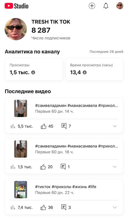 Продам YouTube канал 8К подписчиков