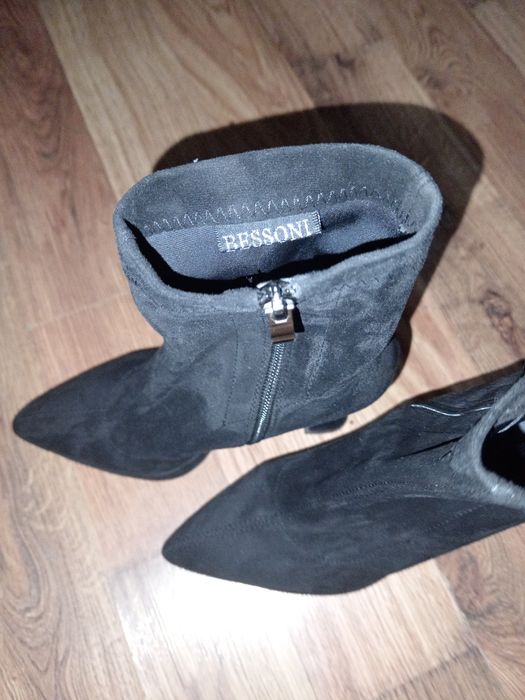 Полусапоги, замшевые