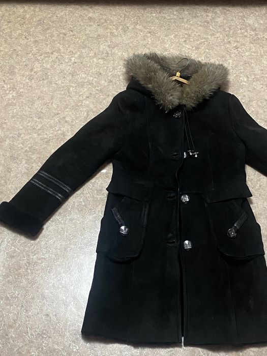 Продам натуральную чёрную дублёнку