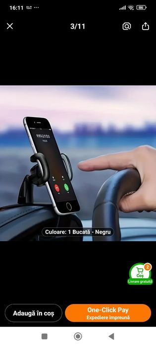 Suport auto pentru telefoanele mobile