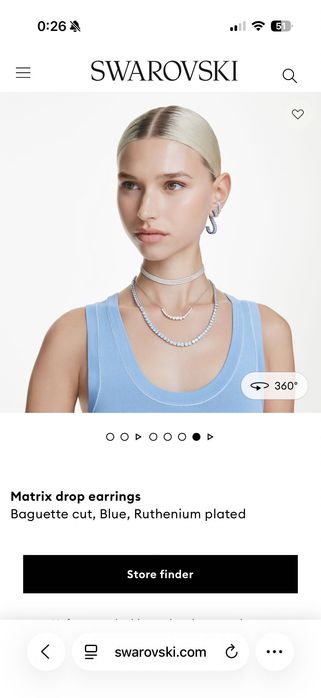 Обеци swarovski