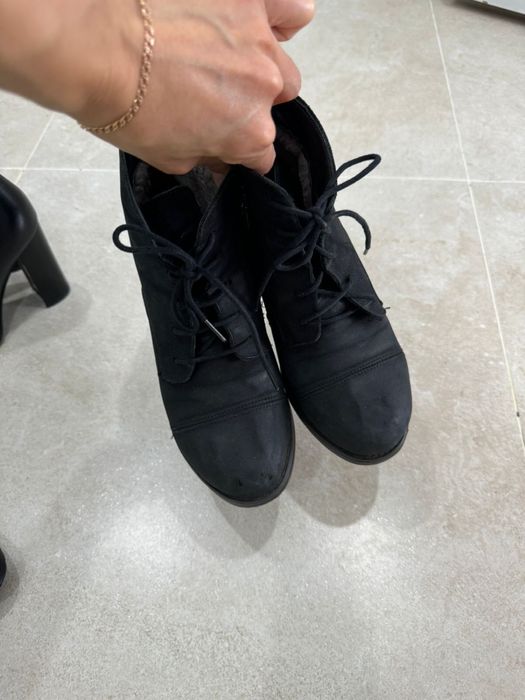 Ботинка черная. Зима