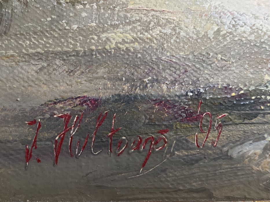 Tablou Ion Hultoana (1995) - Natura statica cu floarea soarelui
