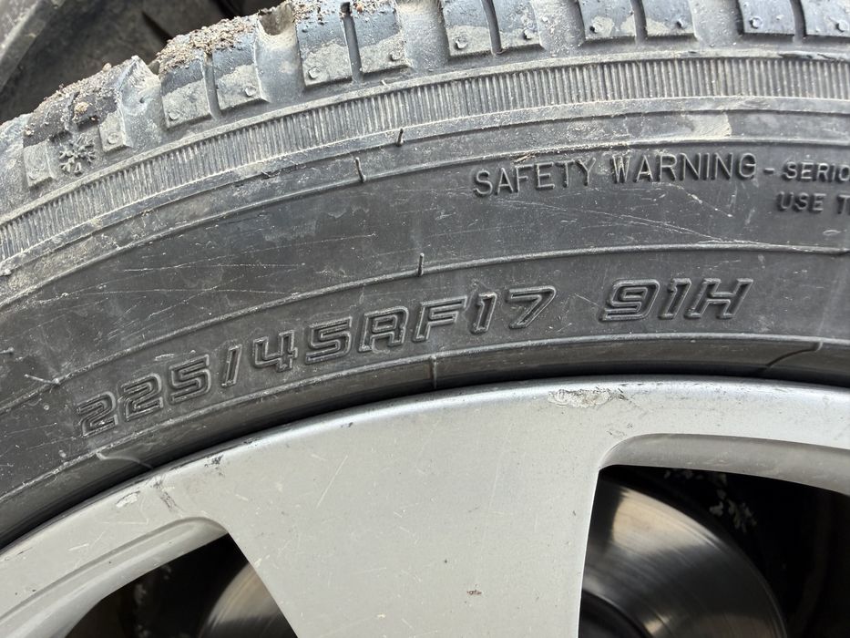 Jante Mercedes R17 cu anvelope 225/45r17 5x112