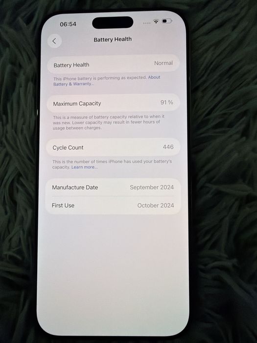 Iphone 16 pro max 256 gb. 91% bateria