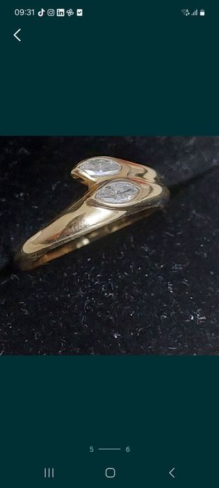 Inel aur 18k cu diamante 0,50 ct