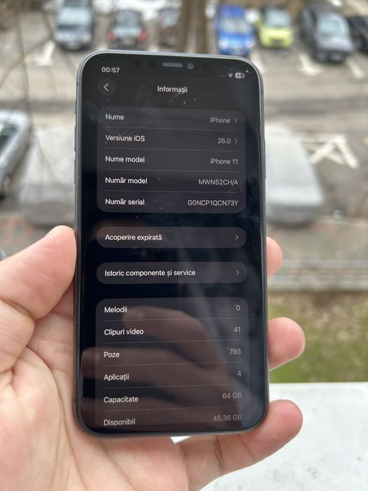 Iphone 11 64 gb memorie
