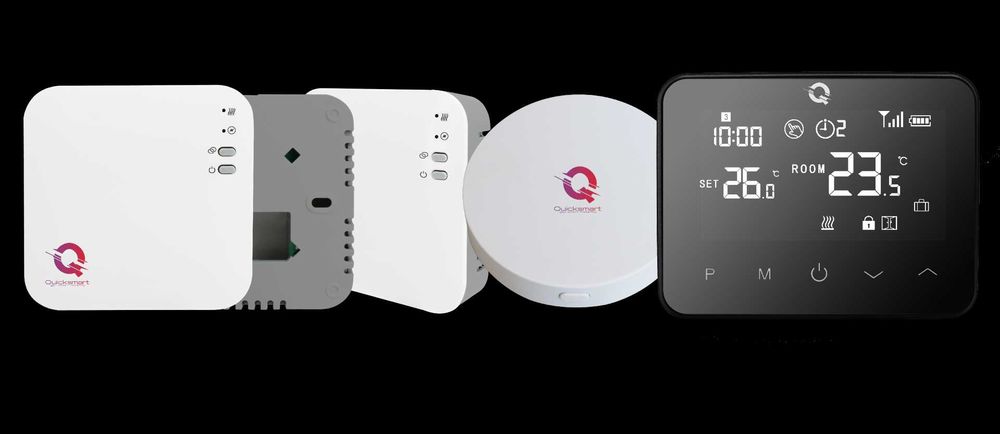Automatizare Pardoseala, 2x 8 zone, 4 termostat Q30, Wireless, Smart