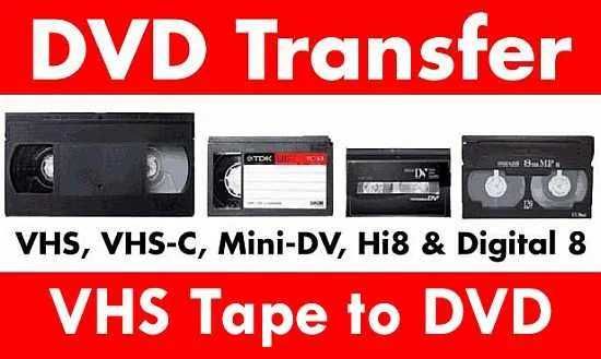 Transfer,Copiere, Prelucrare Casete VHS,Mini DV pe DVD sau Stick