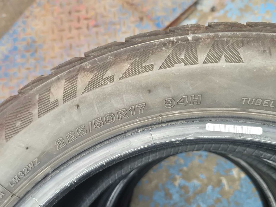 4 Anvelope M+S IARNA - 225/50/17 - BRIDGESTONE - Stare BUNA - DOT 2018 !