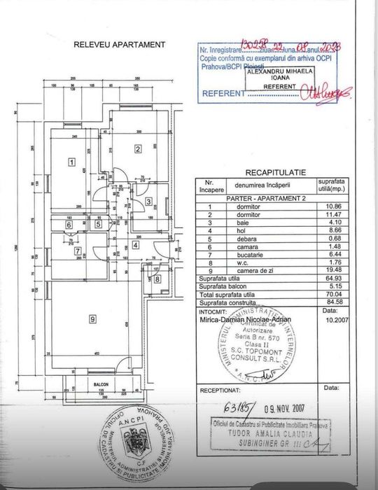 De vinzare - Apartament 3 camere