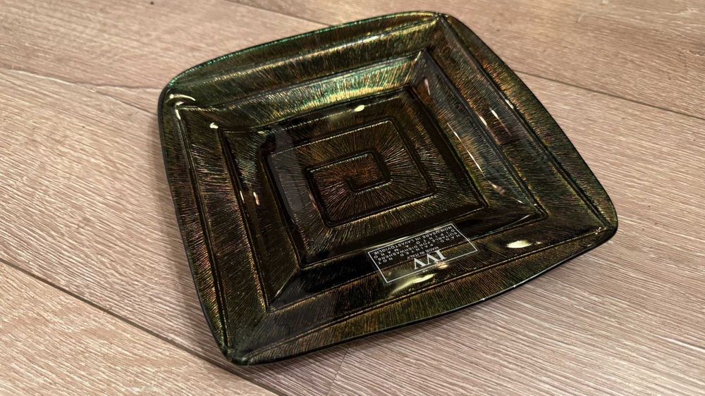 IVV– Италианска ръчно изработена квадратна чиния. Декор, приказка.