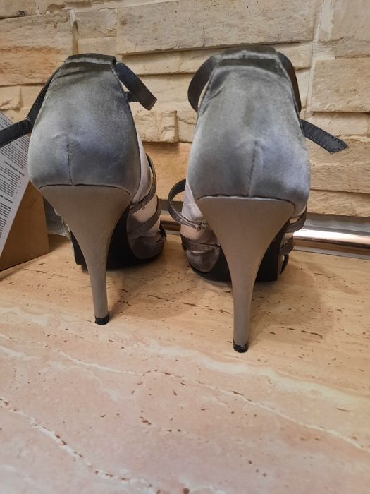 Sandale elegante, din satin/piele cu platforma si sandale casual 39/40