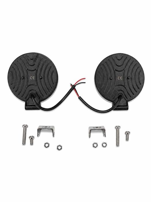 Set 2 proiectoare LED auto offroad rotunde 42W, 10.8 cm, iluminare auxiliara