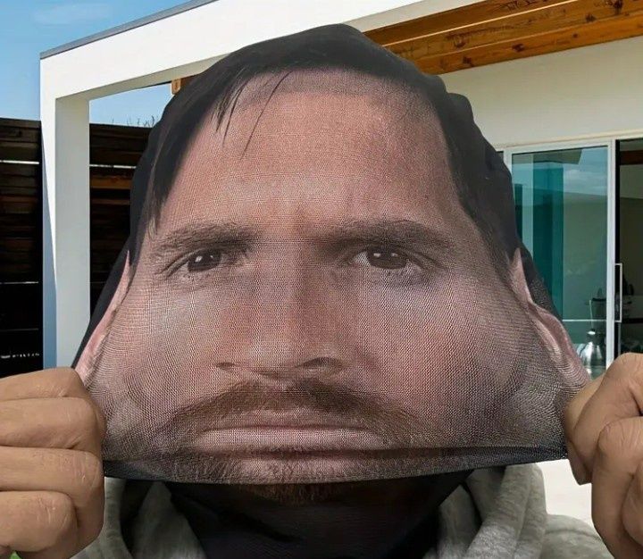 маска Месси для прикола