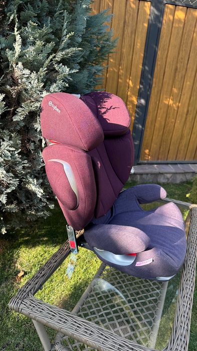 Автокресло 2-3 Cybex Solution Q-Fix Бордовое