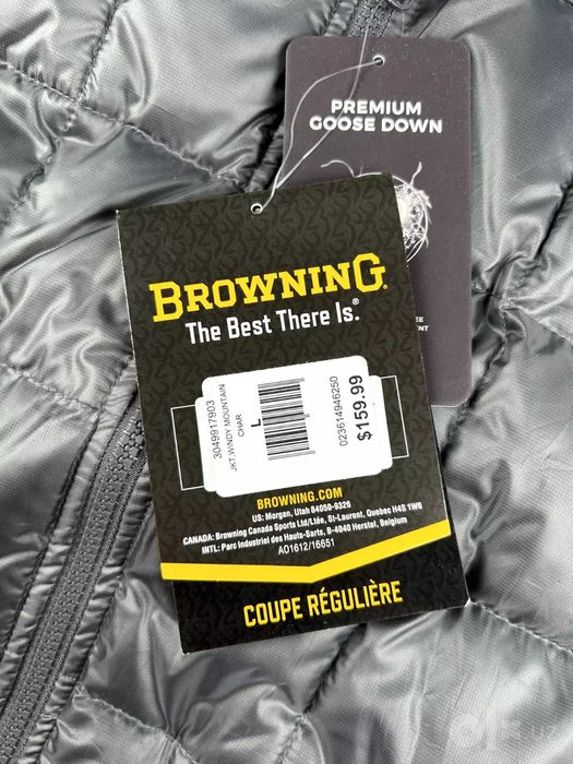 Пуховик мужской Browning Windy Mountain Charcoal.