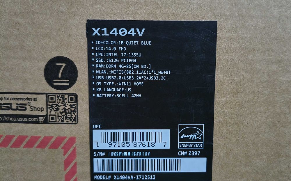 Ноутбук ASUS Core i7 13th