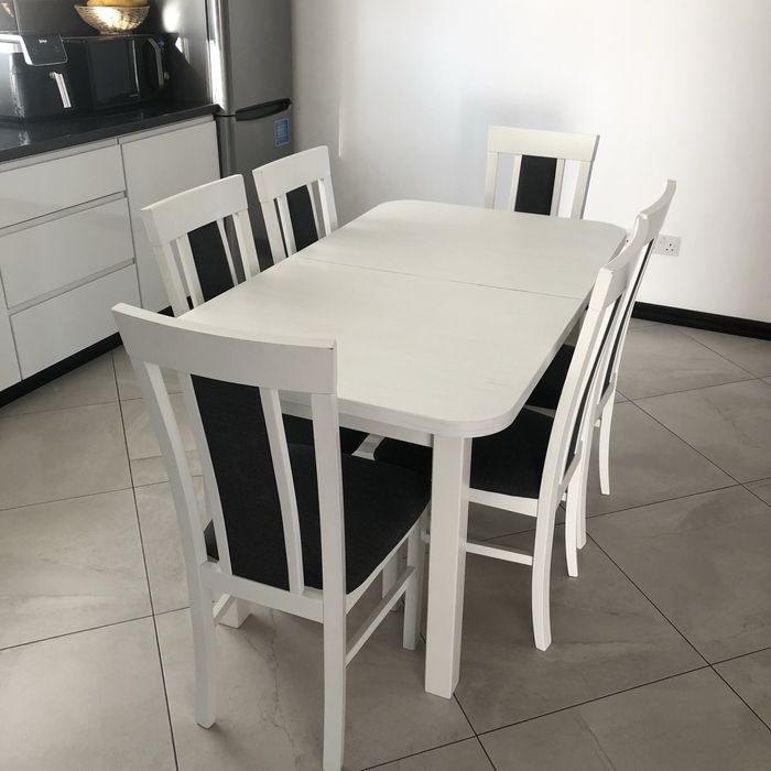 Masa+6 scaune de lemn masiv