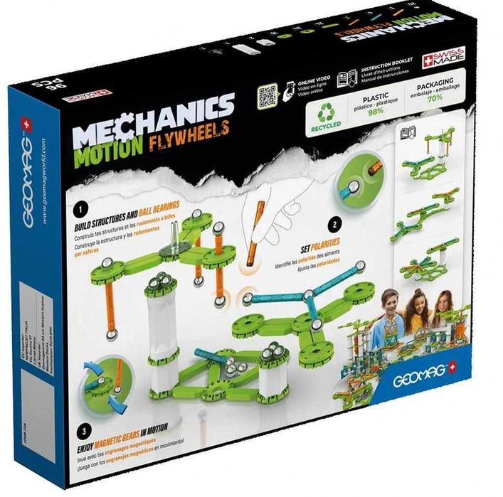 Магнитен конструктор Mechanics Magnetic Motion Flywheels Geomag