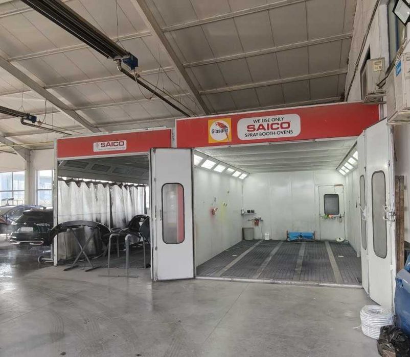 Автосервиз с бояджийска камера под наем