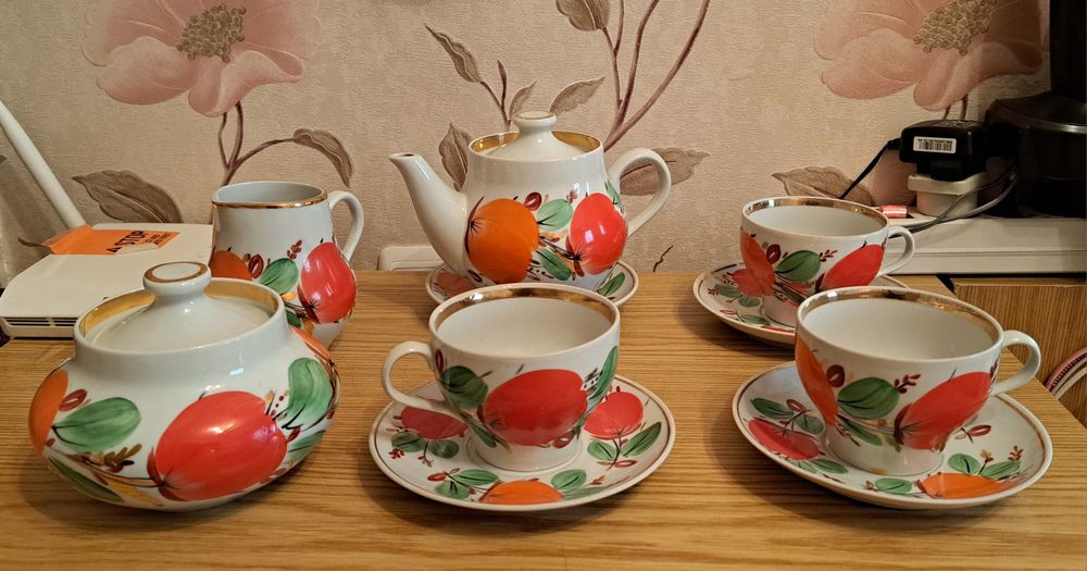 Чайный сервиз,  рижский фарфор, не полный все что  на фото