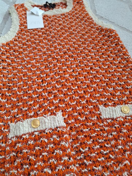 Рокля ZARA, knitted dress, размер М