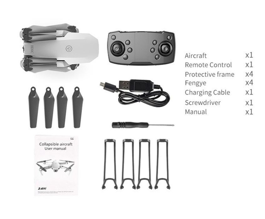 Иновативен мини дрон с висока резолюция от 4К HD - DRON E59 (4K+BAG）