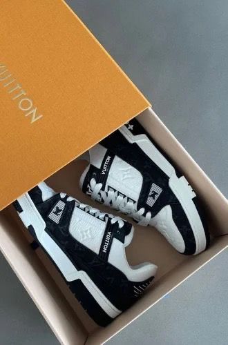 Louis Vuitton trainer alb-negru calitate premium